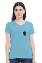 Coffee Glass (Chest Print) Tee – Women's Regular Fit