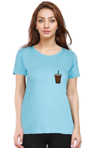 Coffee Glass (Chest Print) Tee – Women's Regular Fit