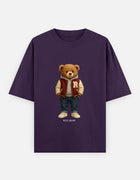 Rizz Bear Varsity Vibe – Oversized T-Shirt