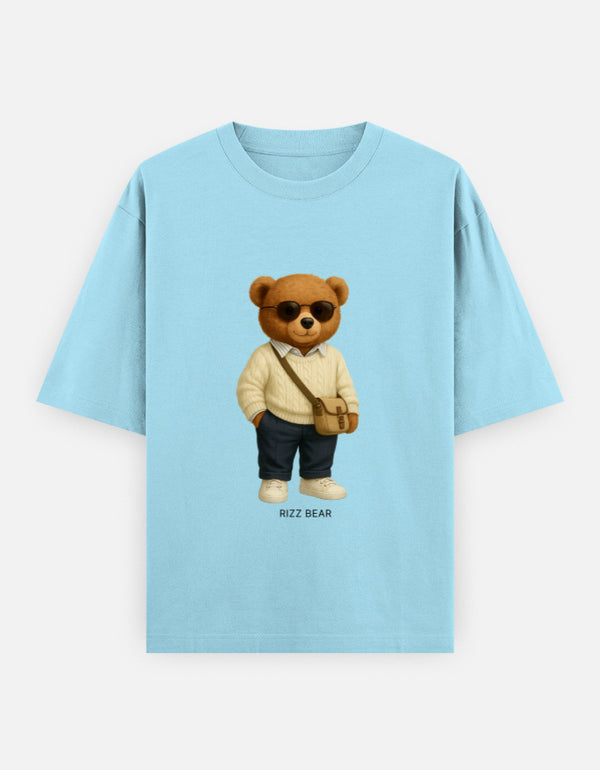 Rizz Bear Preppy Cool – Oversized T-Shirt