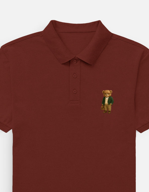 Rizz Bear Professor – Polo T-Shirt