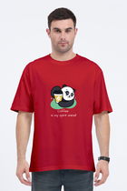 Caffeinated Panda - Oversized T-Shirt