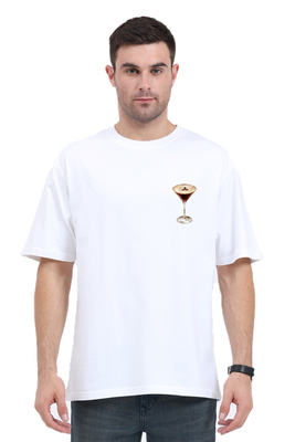 Oversized Espresso Martini T-Shirt with espresso martini cocktail graphic