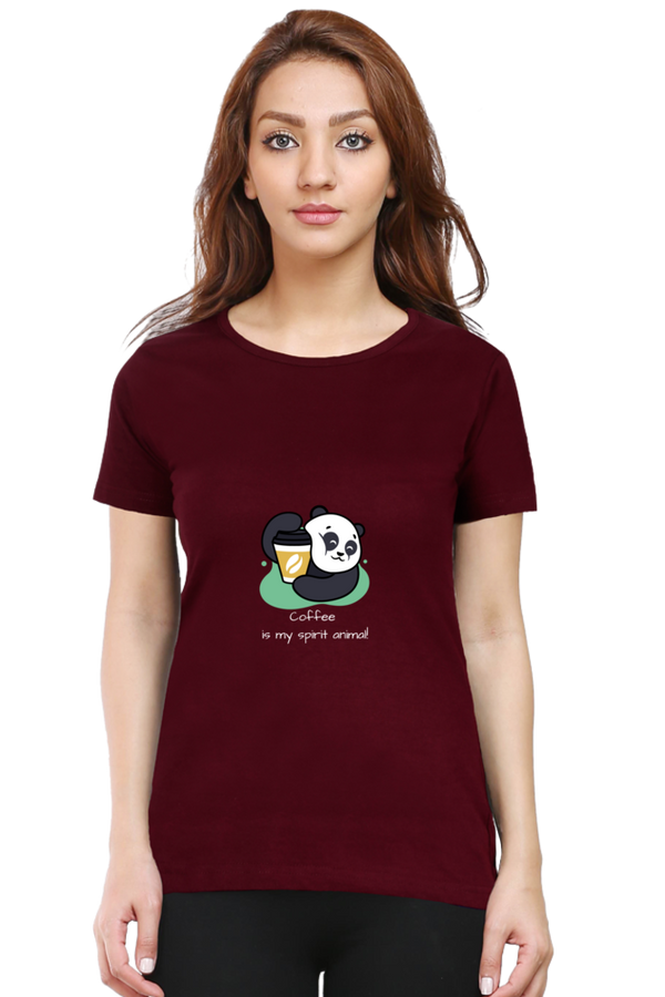 Caffeinated Panda Tee – Women's Regular Fit