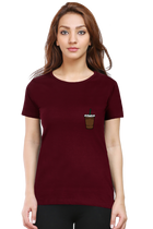 Coffee Glass (Chest Print) Tee – Women's Regular Fit