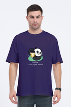 Caffeinated Panda - Oversized T-Shirt
