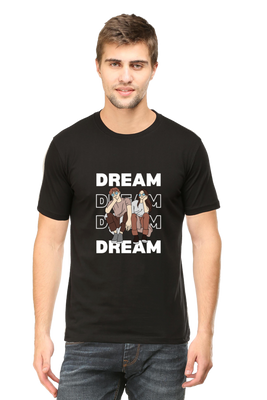 Regular fit t-shirt with illustration of two relaxed characters dreaming