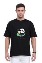 Caffeinated Panda - Oversized T-Shirt