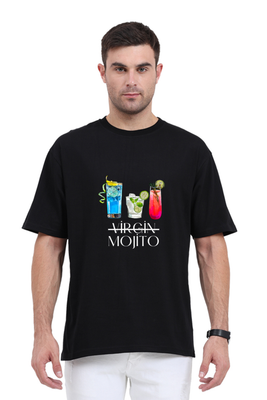 Oversized Not So Virgin Mojito T-Shirt with mojito cocktail graphic