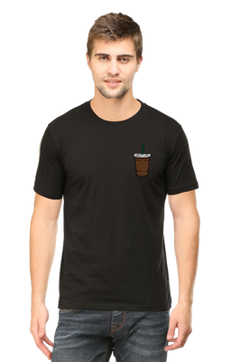 Regular fit t-shirt with coffee glass chest print design