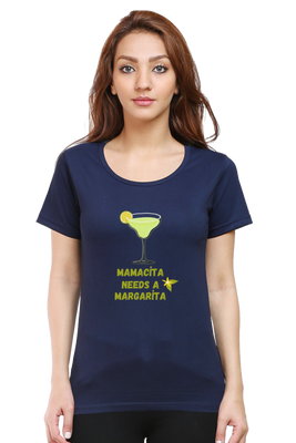 Women's Mamacita Margarita T-Shirt with margarita cocktail illustration