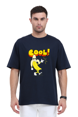 Oversized t-shirt with banana wearing sunglasses graphic by Rizz Studio