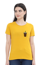 Coffee Glass (Chest Print) Tee – Women's Regular Fit