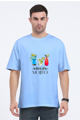 Oversized Not So Virgin Mojito T-Shirt with mojito cocktail graphic