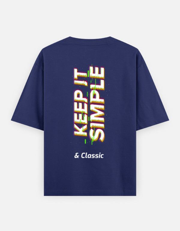 Keep It Simple & Classic – Oversized Glitch Art T-Shirt