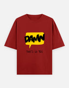Damn. – Comic Pop Graphic Oversized T-Shirt