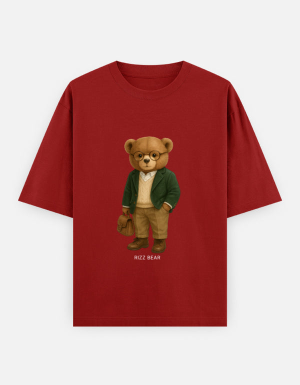 Rizz Bear Professor – Oversized T-Shirt