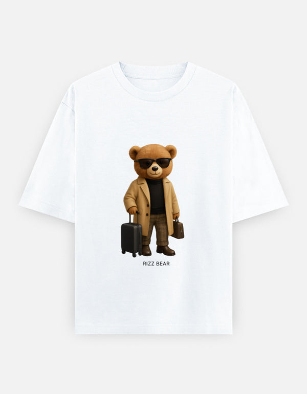 Rizz Bear Airport Flex – Oversized T-Shirt