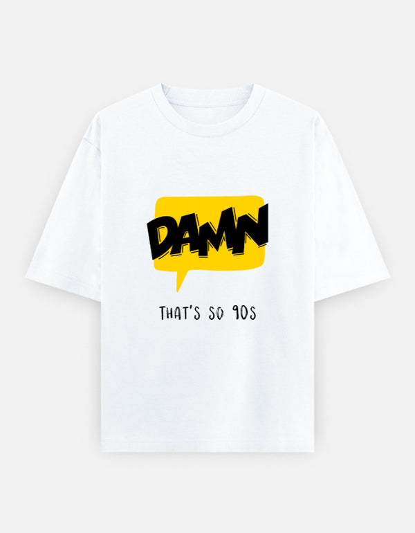 Damn. – Comic Pop Graphic Oversized T-Shirt