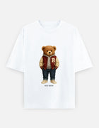 Rizz Bear Varsity Vibe – Oversized T-Shirt