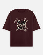 Bad Girl – Oversized Skull Graffiti T-Shirt