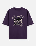 Bad Girl – Oversized Skull Graffiti T-Shirt