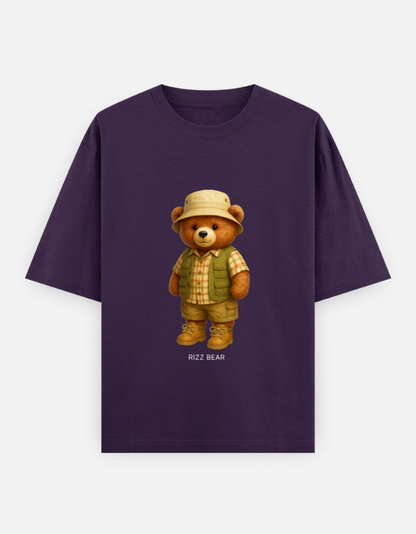 Rizz Bear Explorer Mode – Oversized T-Shirt