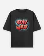 Stay Wild – Oversized Graffiti T-Shirt
