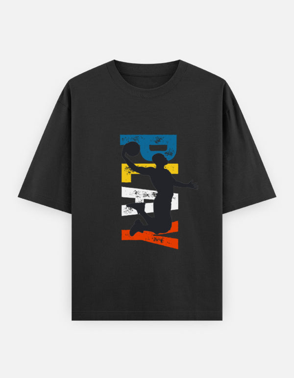 Retro Basketball – Oversized T-Shirt