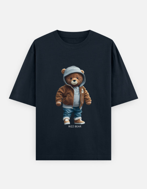 Rizz Bear Winter Drip – Oversized T-Shirt