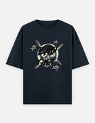 Bad Girl – Oversized Skull Graffiti T-Shirt