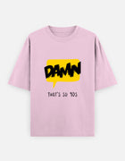 Damn. – Comic Pop Graphic Oversized T-Shirt