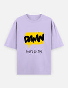 Damn. – Comic Pop Graphic Oversized T-Shirt