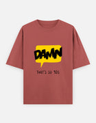 Damn. – Comic Pop Graphic Oversized T-Shirt
