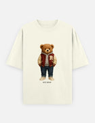 Rizz Bear Varsity Vibe – Oversized T-Shirt