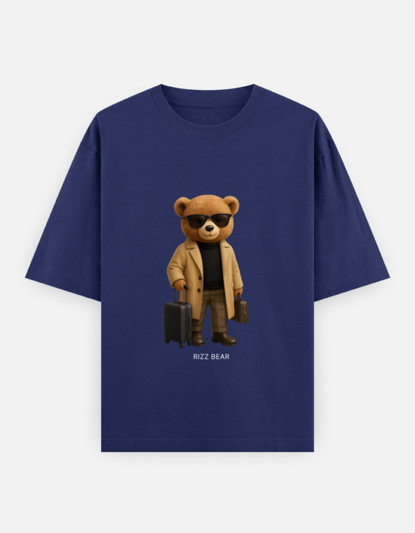 Rizz Bear Airport Flex – Oversized T-Shirt