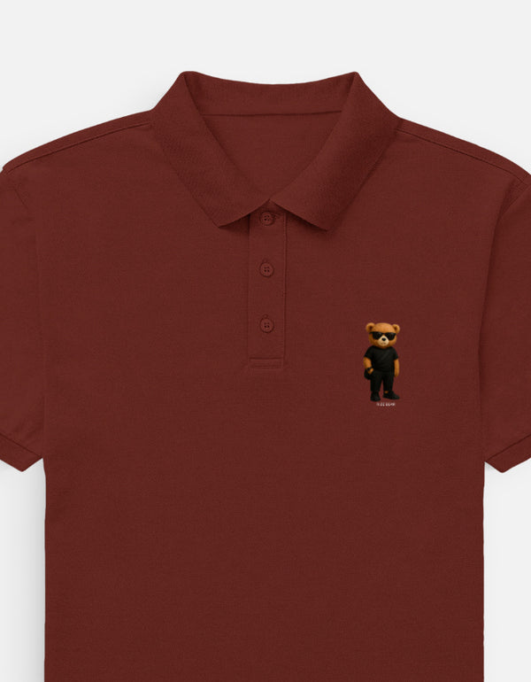 Rizz Bear Blackout – Polo T-Shirt