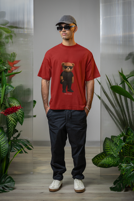 Rizz Bear Blackout – Oversized T-Shirt