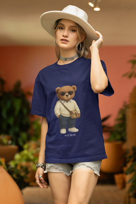 Rizz Bear Preppy Cool – Oversized T-Shirt