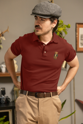 Rizz Bear Professor – Polo T-Shirt