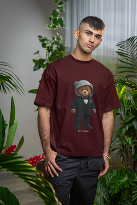 Rizz Bear Tux Vibes – Oversized T-Shirt