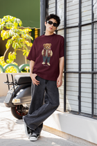 Rizz Bear Varsity Vibe – Oversized T-Shirt