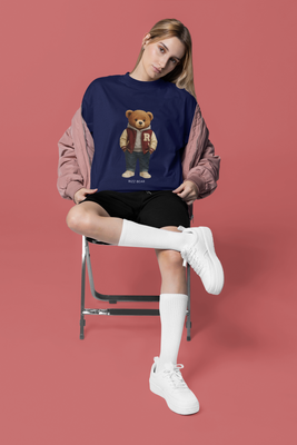 Rizz Bear Varsity Vibe – Oversized T-Shirt