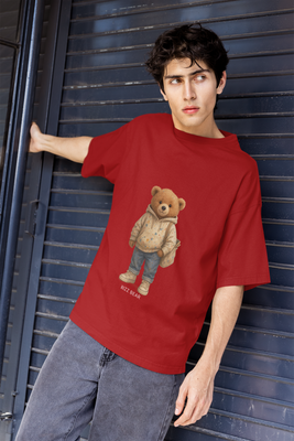 Rizz Bear College Drip – Oversized T-Shirt